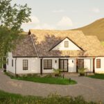 Проект дома Modern Farmhouse с гаражом и мастер-спальней