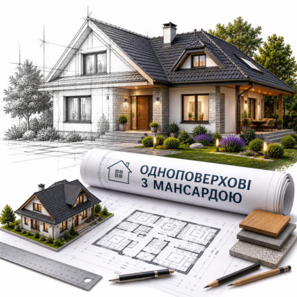 Проекти одноповерхових будинків з мансардою